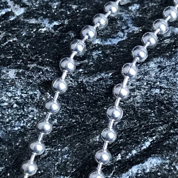 Delicate Italian 925 Silver Bead 1mm chain 18” - Picture 3 of 5
